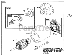 Briggs & Stratton 190432-6115-01 - Briggs & Stratton Horizontal Engine Electric Starter