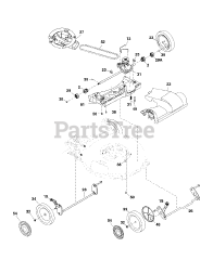 Snapper SP 65 (1696844-00) (12A-A2BE707) - Snapper 21" Walk-Behind Mower, FWD Speed, 550 Series Briggs