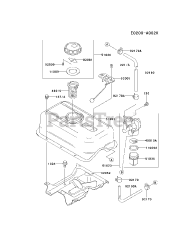 Kawasaki FE250D-AS08 - Kawasaki Engine FUEL-TANK/FUEL-VALVE