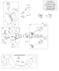 Briggs & Stratton 12D103-0140-E8 - Briggs & Stratton Horizontal Engine Camshaft, Crankshaft, Cylinder, Piston Group