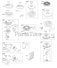 Briggs & Stratton 31A607-0118-E1 - Briggs & Stratton Vertical Engine Flywheel, Fuel Supply, Governor Spring