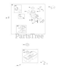Briggs & Stratton 9T802-0113-B1 - Briggs & Stratton Vertical Engine Carburetor, Fuel Supply