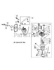 MTD 4P90JHA - MTD Engine 4P90JHA Carburetor Assembly