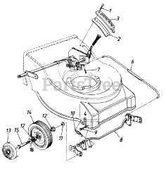 MTD 129-476B050 - MTD Walk-Behind Mower (1989) (AAFES) Parts