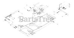 Cub Cadet 457 (590-457-000) - Cub Cadet Backhoe att Subframe And Mounting Brackets 457 Backhoe