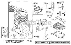 Briggs & Stratton 90102-0133-XX - Briggs & Stratton Horizontal Engine