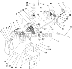 Toro 38610 (6000) - Toro 26" Power Max Snow Thrower (SN: 270000001 - 270999999) (2007)