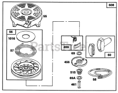 Toro 20433 - Toro Walk-Behind Mower (SN: 039000001 - 039999999) (1993) Engine Briggs  Stratton Model 122702-3171-01 5
