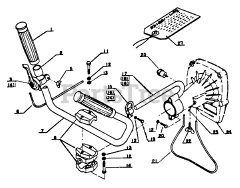 Echo SRM-201 F - Echo String Trimmer Handle, Throttle Lever