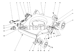 Toro 20825 - Toro Walk-Behind Mower, Electric (SN: 001000001 - 001999999) (1981) Housing Assembly