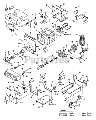 Troy-Bilt 13060 - Troy-Bilt Garden Tractor, Hydro Drive (SN: 130600100101 & Above)
