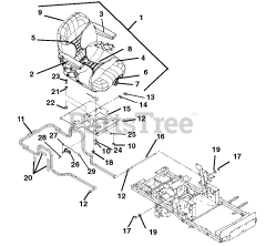 Gravely 992322 (PM 252H) - Gravely Pro-Master 52" Zero-Turn Mower, 27hp Daihatsu, Rear Discharge (SN: 005000 - 005999)