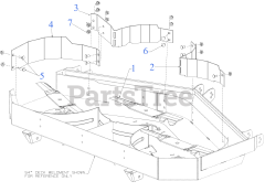 Cub Cadet 19B70038 (19B70038100) - Cub Cadet 54" Xtreme Fab Mulch Kit (2021) General Assembly