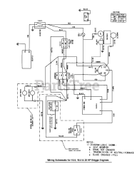 Murray ELT 125380 (7800409) - Murray 38" Lawn Tractor, Gear Drive, 12.5hp (2009) Wiring Schematic - Gear &amp; Hydro Drive