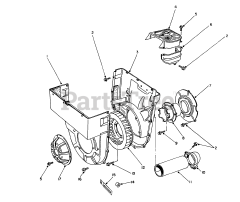 Toro 62040 (T 4000 D) - Toro Generator (SN: 008000001 - 008999999) (1988) Cooling Fan Assembly