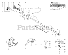 Poulan Pro PPB 300 - Poulan Pro String Trimmer Handle / Shaft Assembly