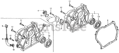 Honda E1500 K4 A (E1500) - Honda Generator, Made in Japan (SN: E1500-3000008 - E1500-9999999) CRANKCASE COVER