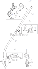 Hyper Tough H 2510 (41ADZ02C735) - Hyper Tough String Trimmer General Assembly