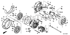 Honda EB5000X K3 AT (EBPC) - Honda Generator, Made in China (SN: EBPC-1000001 - EBPC-1499999) ROTOR@STATOR