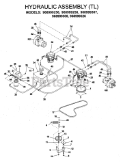 Husqvarna iZ 5223 (968999526) - Husqvarna 52" Zero-Turn Mower (2006-08) HYDRAULIC PUMP - MOTOR 2