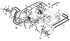 White Outdoor FR-2200 D (130-028-190) - White Outdoor Front-Mount Riding Mower (1990) Wheel Motor &amp; Pump Assembly