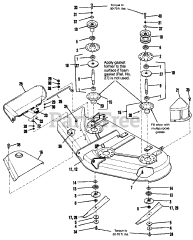 Simplicity 1692439 - Simplicity Landlord 44" Garden Tractor, 16hp 44" &amp; 50" Mower - Deck, Arbors &amp; Blades