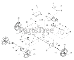 Bear Cat WV 190 S - Bear Cat Walk-Behind Vacuum, 190cc Briggs & Stratton (SN: A05913 - A09358) WV160S &amp; WV190S Drive Assembly
