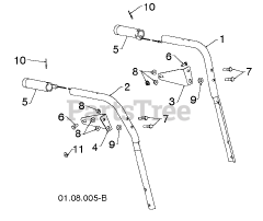 Poulan Pro PP 1150 ES (961980062-02) - Poulan Pro Snow Thrower (2013-08) HANDLE