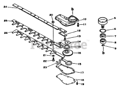 Echo HC-1001 - Echo Hedge Trimmer (SN: 001001 - 008000)