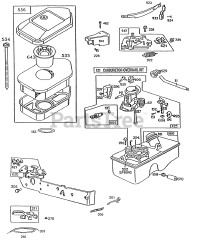 Briggs & Stratton 96582-3136-01 - Briggs & Stratton Vertical Engine Carb,Air Cleaner,Fuel Tank