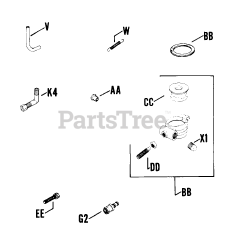 Kohler K241-46720 - Kohler K-Series Engine, Made for John Deere, 10hp, 7.5kW Carburetor (Cont.) 0209006161