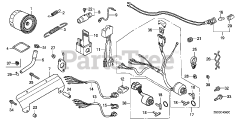 Honda GX620 U1 QZB2 (GCARK) - Honda Engine, Made in Japan (SN: GCARK-1000001 - GCARK-9999999) COMBINATION SWITCH