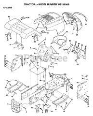 Weed Eater WE 12538 B - Weed Eater Lawn Tractor (1997)