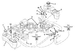 Gravely 992075 (PM 260Z) - Gravely Pro-Master 60" Zero-Turn Mower, 27hp Daihatsu (SN: 001501 & Above) Fuel Tanks And Hoses-Diesel