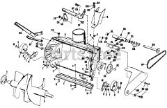 Simplicity 990426 - Simplicity Sno-Away 23" Snow Thrower, 4hp, Rubber Tire