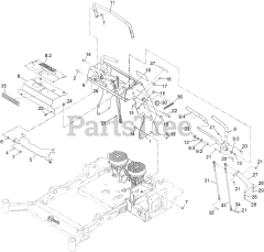 Exmark VXS740EKC60400 - Exmark 60" Vertex S-Series Stand-On Mower, Kohler ECV740 (SN: 411294212 - 413950473) (Rev A) (2022)