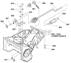 Murray 620000x30NB - Murray 20" Snow Thrower (2003) Chute Control Rod Assembly