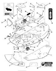 Toro 05-42RY01 - Toro 42" Rear-Discharge Mower Deck (1990)