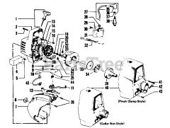 Weed Eater 2620 - Weed Eater String Trimmer STARTER &amp; SHROUDS