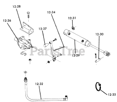 Toro 1-0481 (C-160) - Toro Lawn Tractor (1975) 12.000 Hydraulic System (fig. 12)