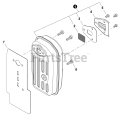Echo PB-5810 H - Echo Backpack Blower (SN: P63215001001 - P63215999999) Exhaust