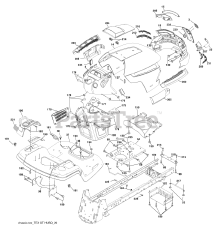 Husqvarna YTH 2146 XP (960430029-01) - Husqvarna 46" Yard Tractor (2008-01) Chassis