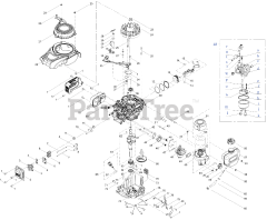 MTD 1P57RT - MTD 99cc Engine 1P57RT General Assembly