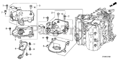 Honda BF200 A4 XA (BAEJ) - Honda Marine Engine, Made in Japan (SN: BAEJ-1200001 - BAEJ-1299999) TIMING BELT COVER