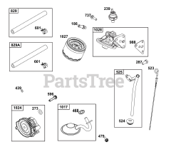 Briggs & Stratton 38E347-0014-B5 - Briggs & Stratton Horizontal Engine Lubrication Group