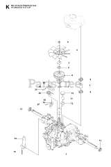 Jonsered FR 2216 A2 4X4 (965190701) - Jonsered Rear-Engine Riding Mower (2008-01) GEAR HOUSING