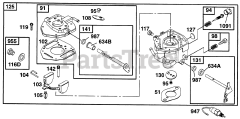 Briggs & Stratton 290447-0375-01 - Briggs & Stratton Horizontal Engine Carburetor Assy