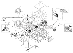Craftsman 580.751782 (9898-2) - Craftsman 2,500 PSI Pressure Washer Repair Parts Drawing No. 98171