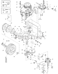 Scag SW32-13KA - Scag 32" Walk-Behind Mower, 13hp Kawasaki (SN: 6100001 - 6109999) Engine Deck