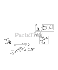 Briggs & Stratton 113432-0101-E1 - Briggs & Stratton Horizontal Engine Cams, Crankshaft, Piston Group